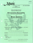 Percussion Ensemble & Brass Quintet by EWU Percussion Ensemble and EWU Brass Quintet