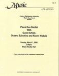 Piano Duo Recital With Guest Artists by Oksana Ezhokina and Naomi Niskala