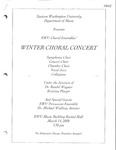 Winter Choral Concert by EWU Symphonic Choir, EWU Concert Choir, EWU Chamber Choir, EWU Vocal Jazz, EWU Collegians, and EWU Percussion Ensemble