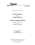 Conner Adcock and Joshua Murray Senior Saxophone Recital