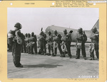 555th Parachute Infantry in jump gear for fighting forest fires by United States. Army Air Forces