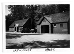 Crew house and warehouse at Cave Junction Ranger Station by Leonard Pauls