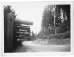 Entrance to Redwood Ranger Station, Cave Junction by Leonard Pauls