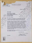 Civil Aeronautics Administration letter to Millie (Berglund) Shinn about her reinstatement by Kenneth B. Wall