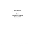 Wally Wasser diary on United States - Russia aerial firefighting exchange, summer 1997