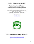 Redding Smokejumper Base Annual Report, 2001