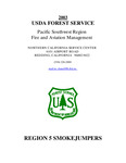 Redding Smokejumper Base Annual Report, 2003