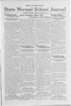 State Normal School Journal, October 14, 1921