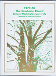 Graduate Record, 1977-1978 by Associated Students of Eastern Washington University
