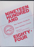 New Student Handbook, 1984 by Student Alumni Association. Eastern Washington University